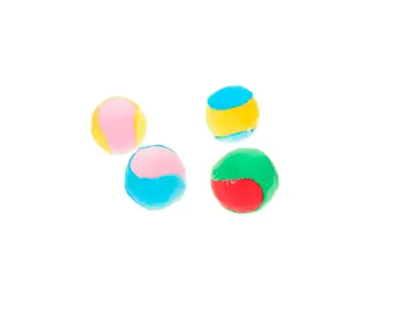 Игрушка для кошек Мяч-теннис плюш 3,8 см (4 шт)